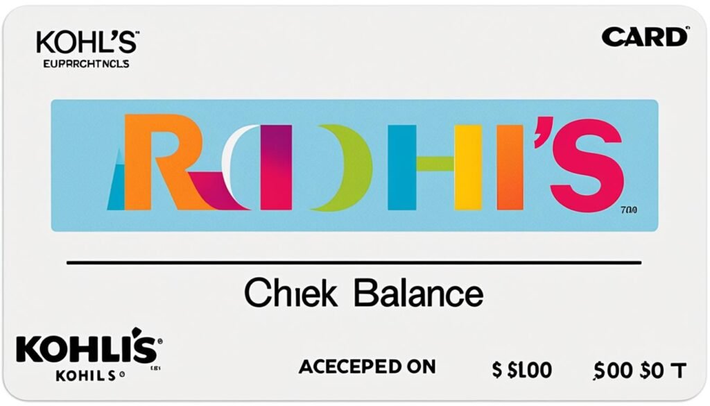 Kohls e-Gift Card Balance