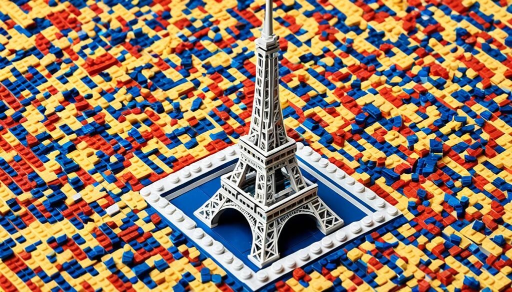 Lego Eiffel Tower set